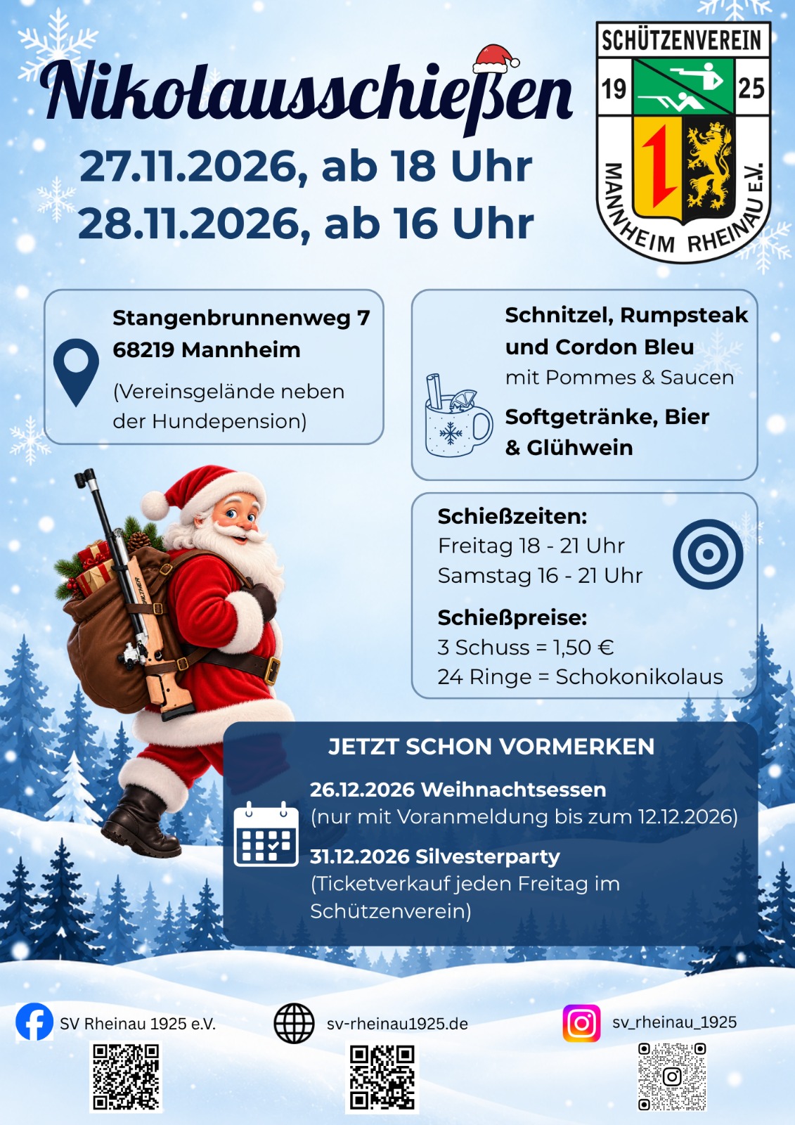 Nikolausschießen – 27. und 28.11.2026