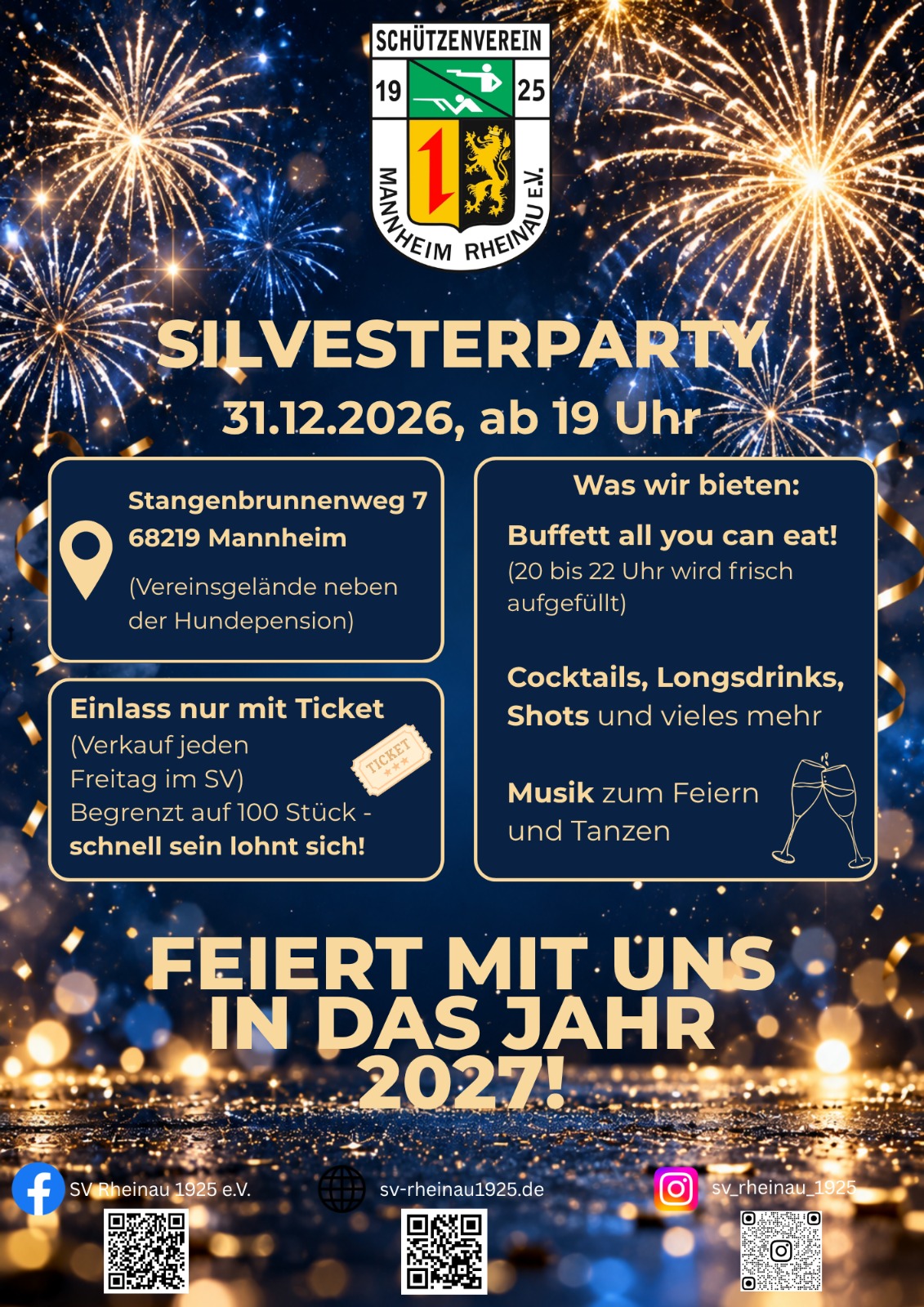 Silvesterparty am 31.12.2026